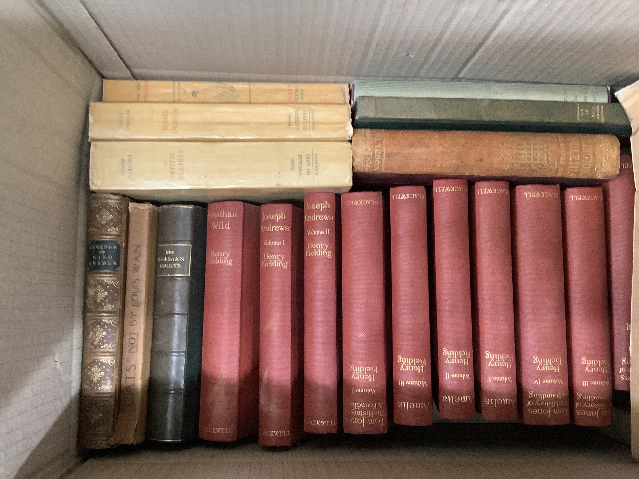 Six boxes of assorted books, reference, local history, etc.